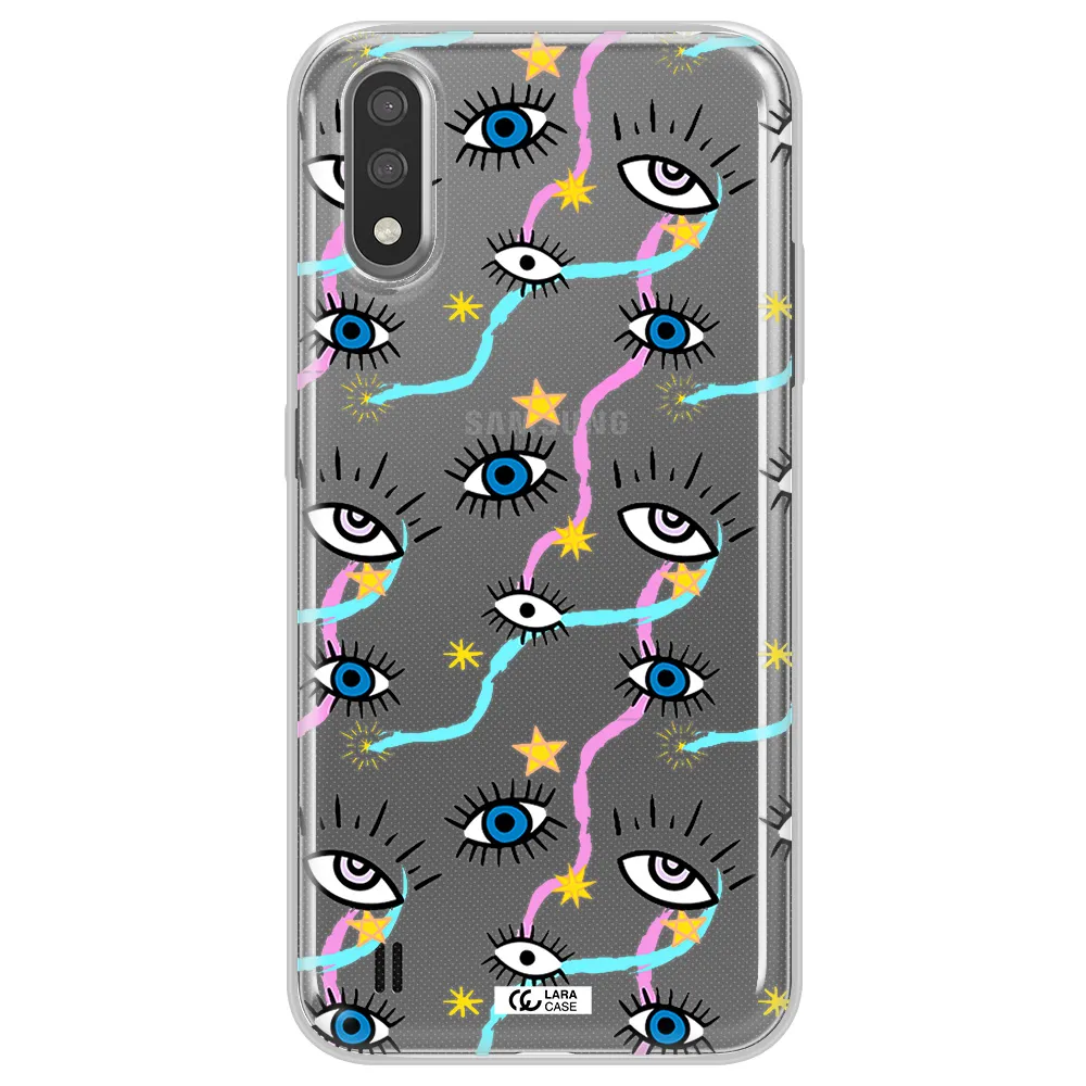 Eye And Ribbon Samsung A01 Clear TPU Case