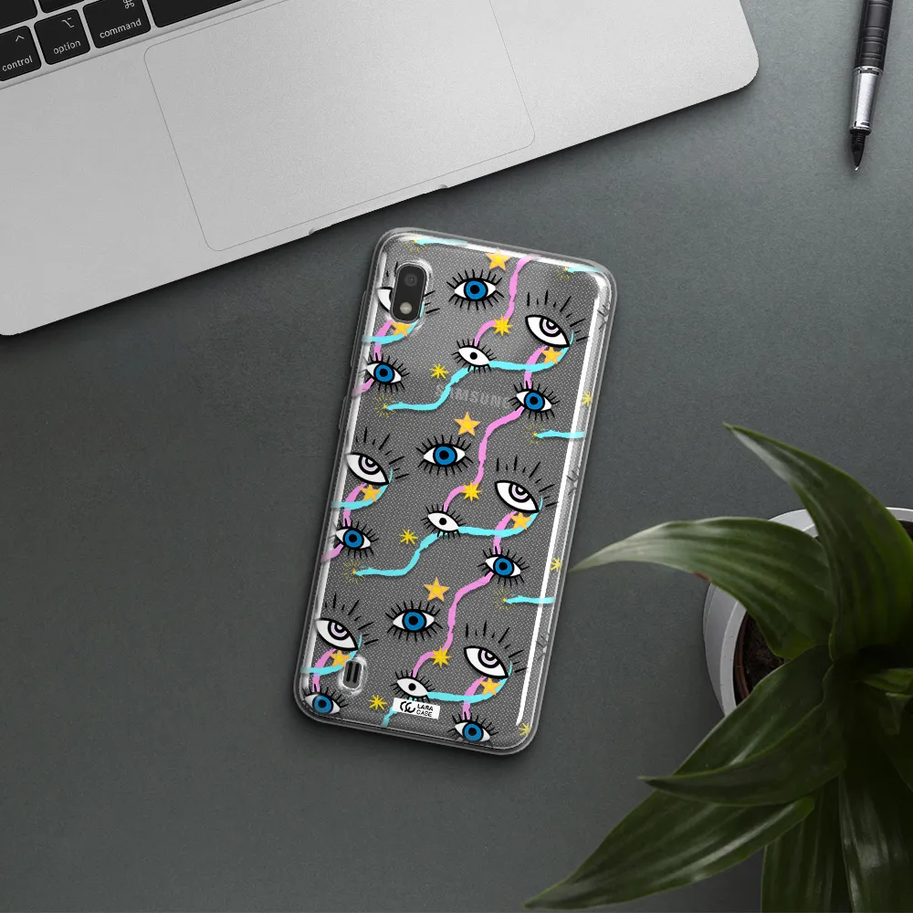Eye And Ribbon Samsung A10 Clear TPU Case