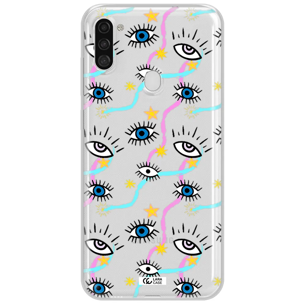 Eye And Ribbon Samsung A11 Clear TPU Case