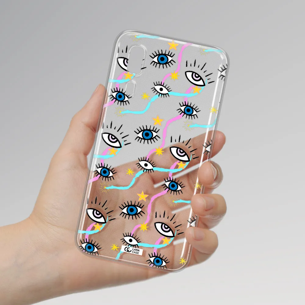 Eye And Ribbon Samsung A2 Core Clear TPU Case