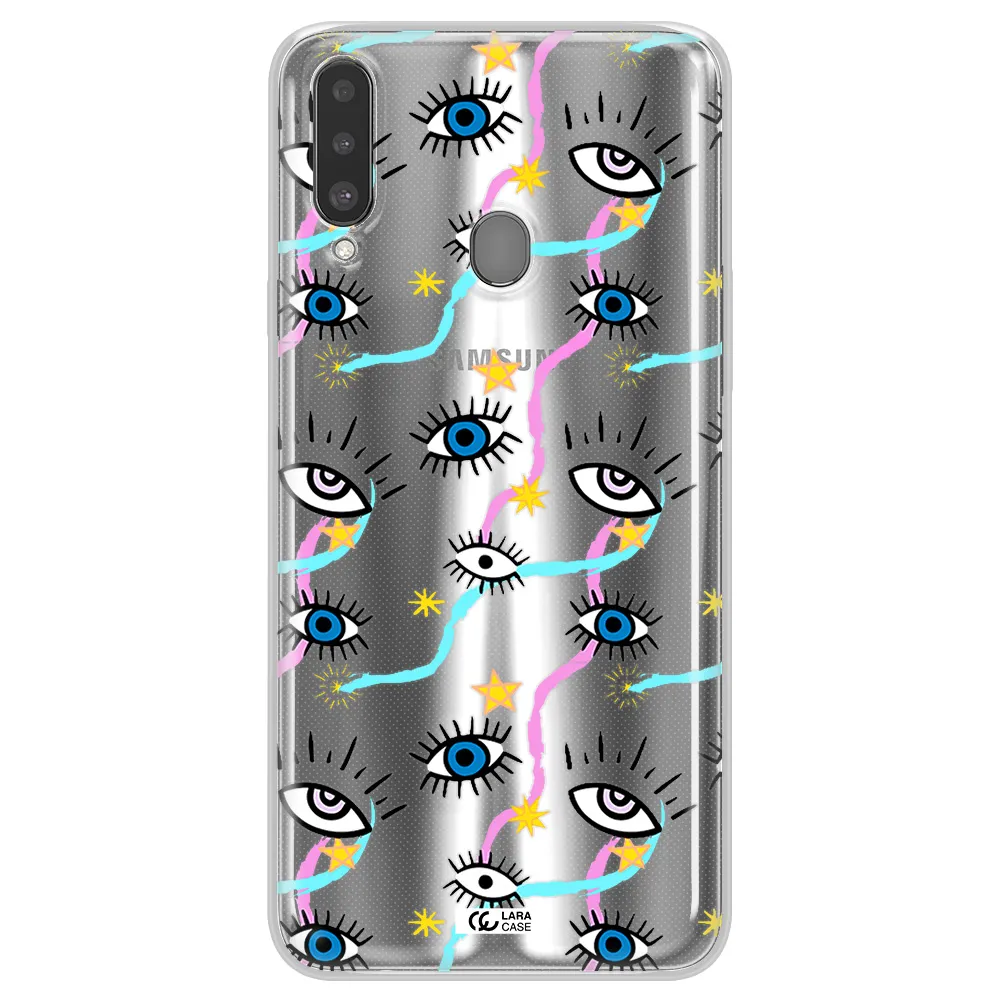 Eye And Ribbon Samsung A20S Clear TPU Case