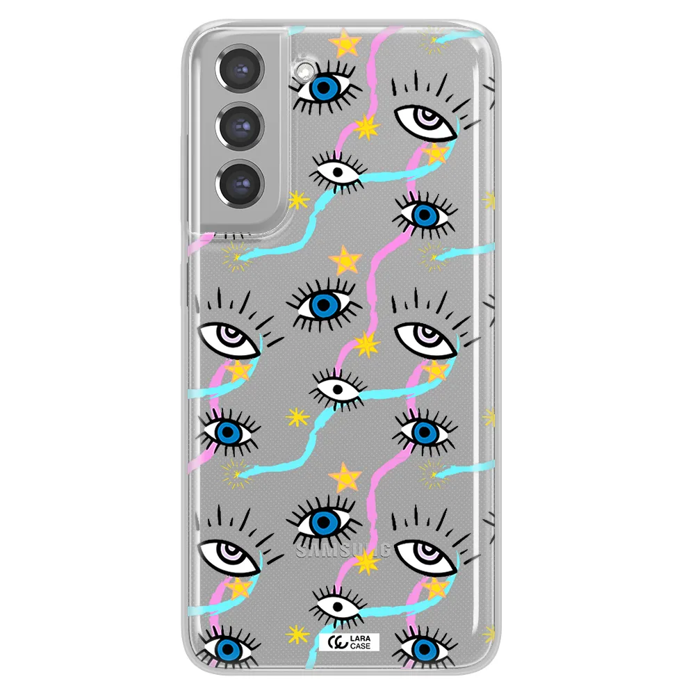 Eye And Ribbon Samsung A21 Fe Clear TPU Case