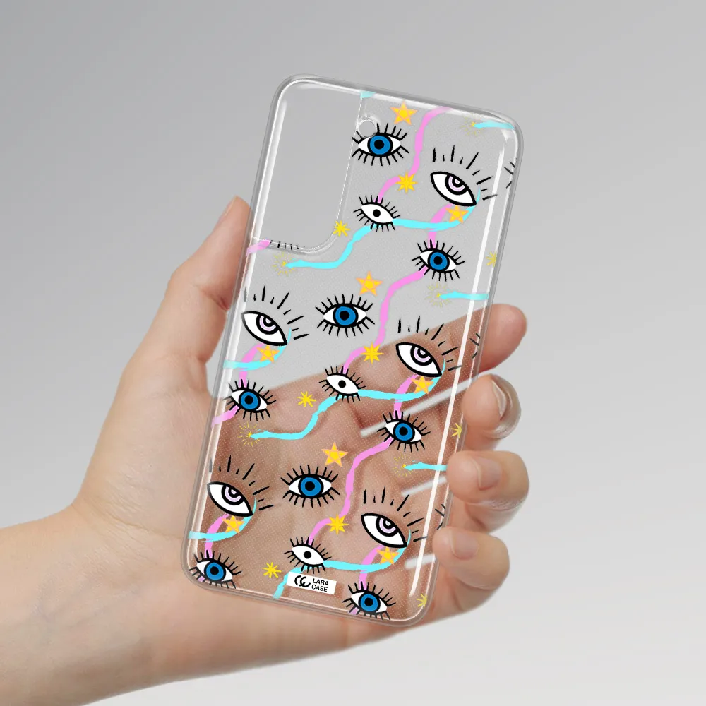Eye And Ribbon Samsung A21 Fe Clear TPU Case