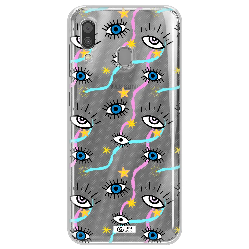 Eye And Ribbon Samsung A30 Clear TPU Case