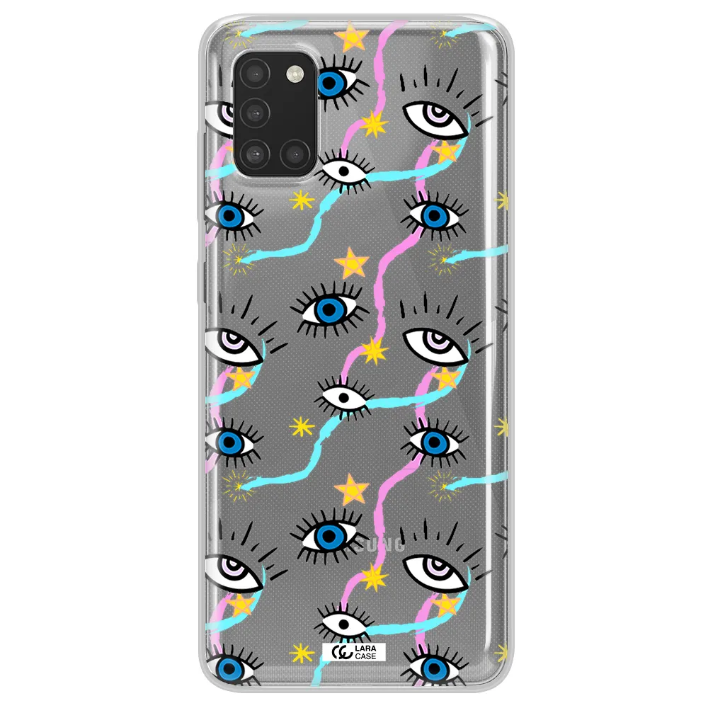 Eye And Ribbon Samsung A31 Clear TPU Case
