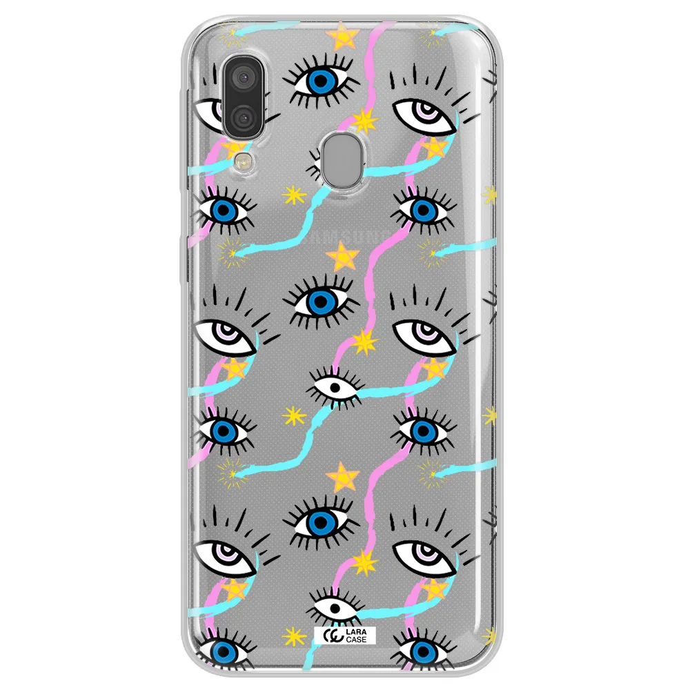 Eye And Ribbon Samsung A40 Clear TPU Case