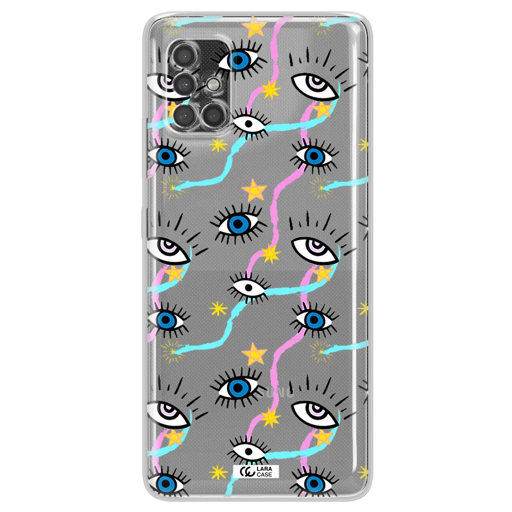 Eye And Ribbon Samsung A40S Clear Tpu Case