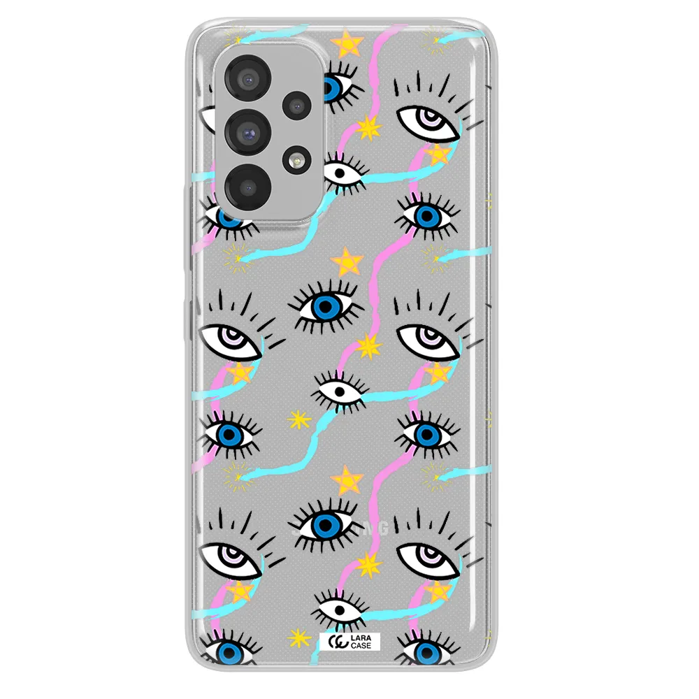 Eye And Ribbon Samsung A53 Clear TPU Case
