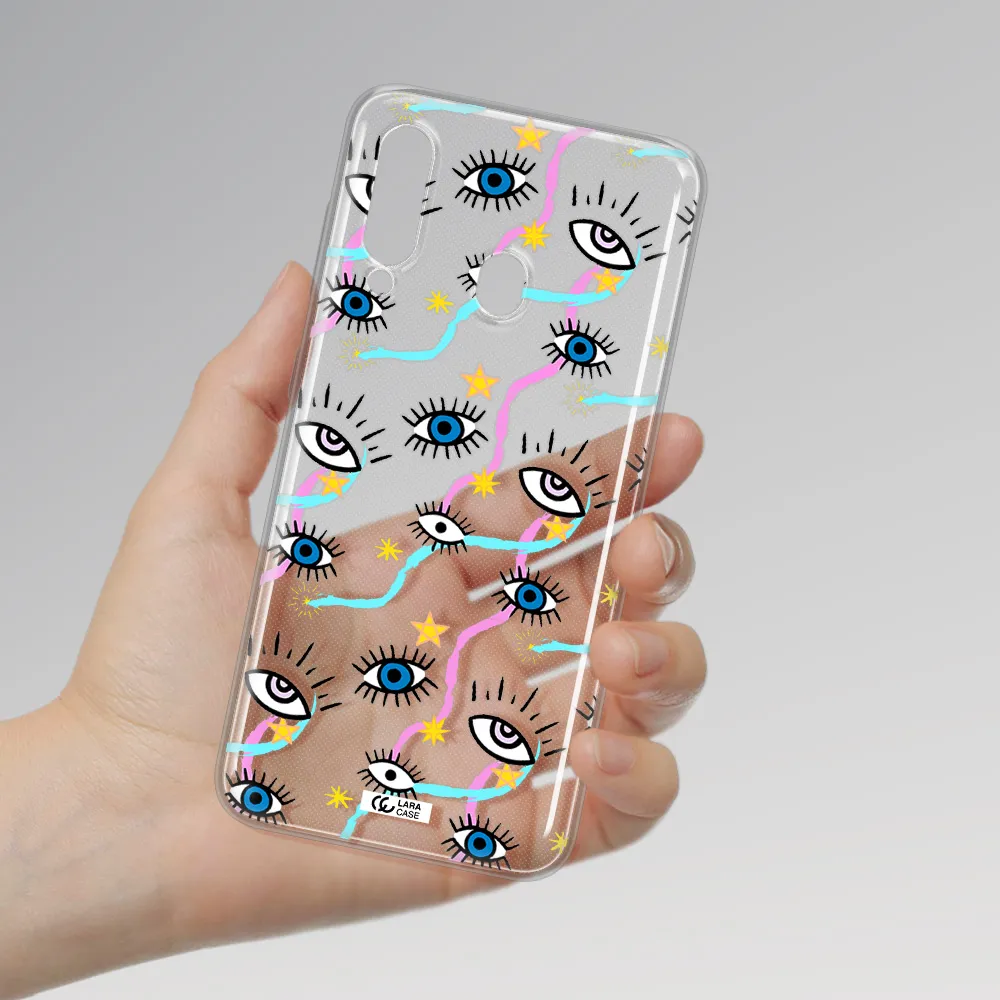 Eye And Ribbon Samsung A60 Clear TPU Case