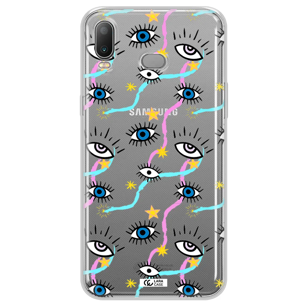 Eye And Ribbon Samsung A6S Clear TPU Case