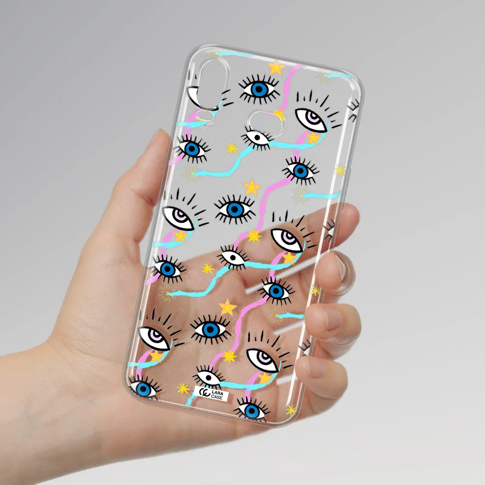 Eye And Ribbon Samsung A6S Clear TPU Case