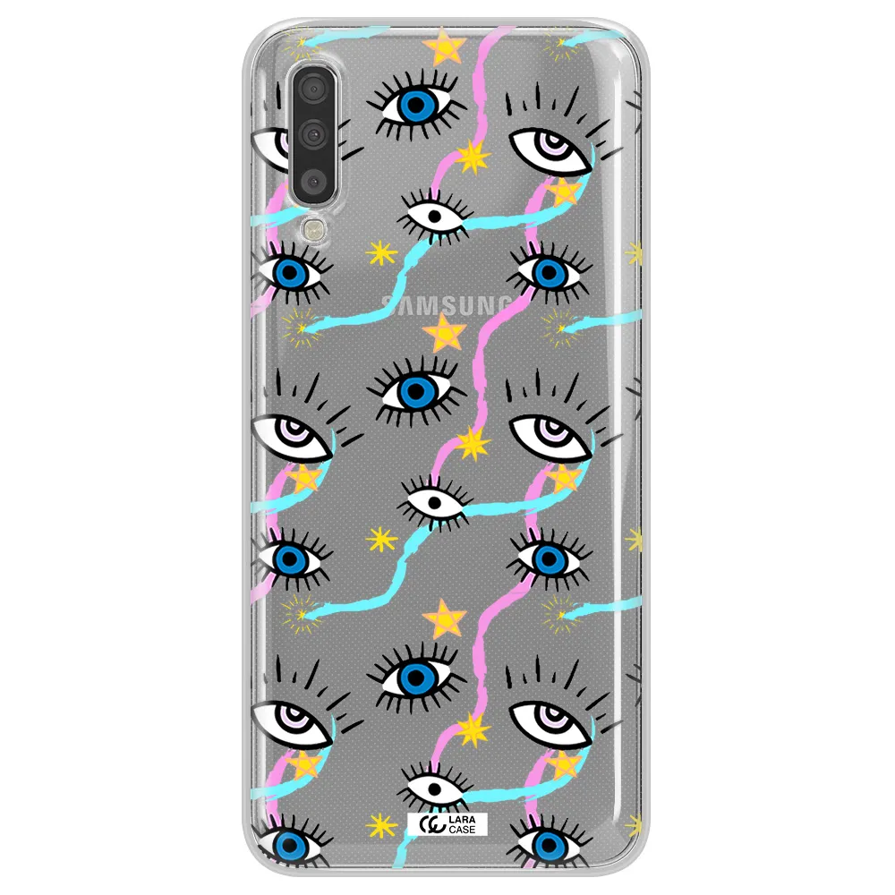 Eye And Ribbon Samsung A70S Clear Tpu Case