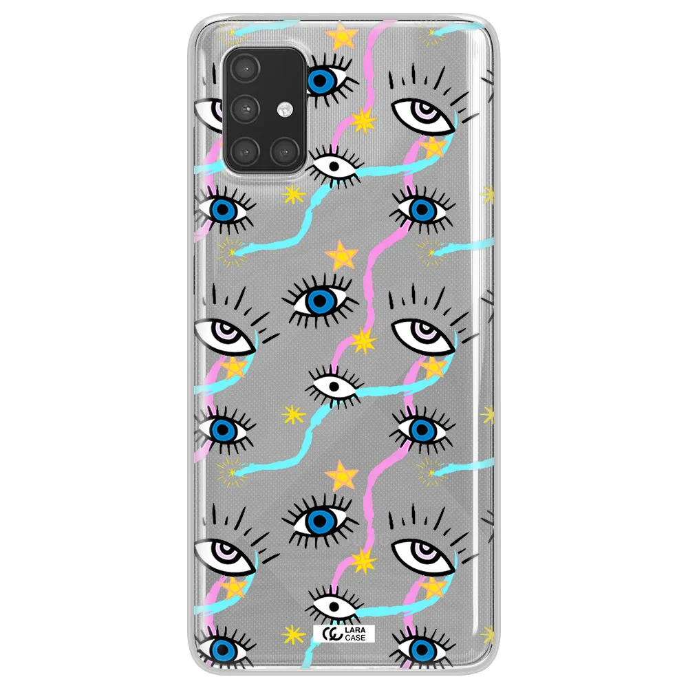 Eye And Ribbon Samsung A71 Clear TPU Case
