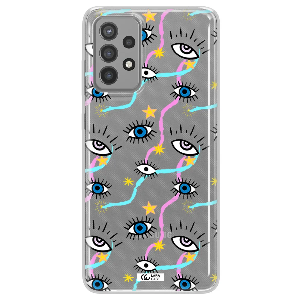 Eye And Ribbon Samsung A72 Clear TPU Case