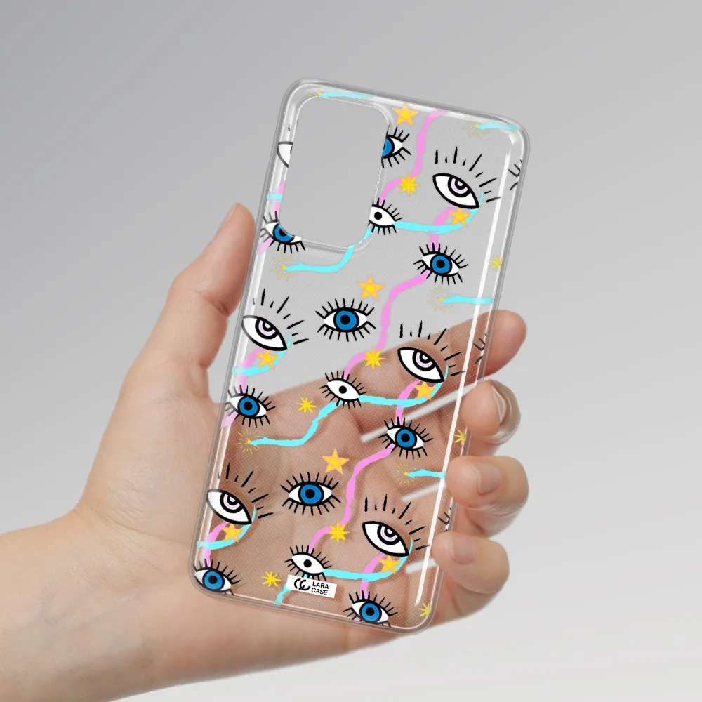 Eye And Ribbon Samsung A72 Clear TPU Case
