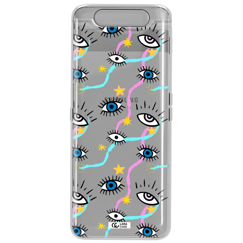 Eye And Ribbon Samsung A80 Clear TPU Case