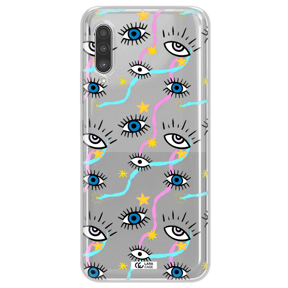 Eye And Ribbon Samsung A90 Clear TPU Case