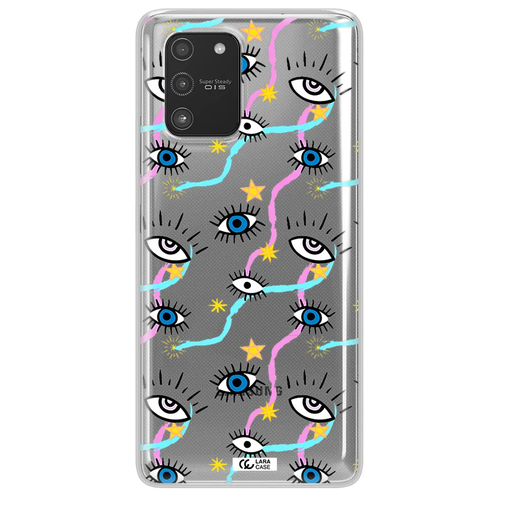 Eye And Ribbon Samsung A91 Clear TPU Case