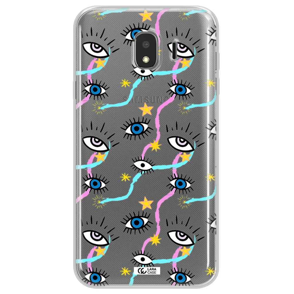 Eye And Ribbon Samsung J4 Clear TPU Case