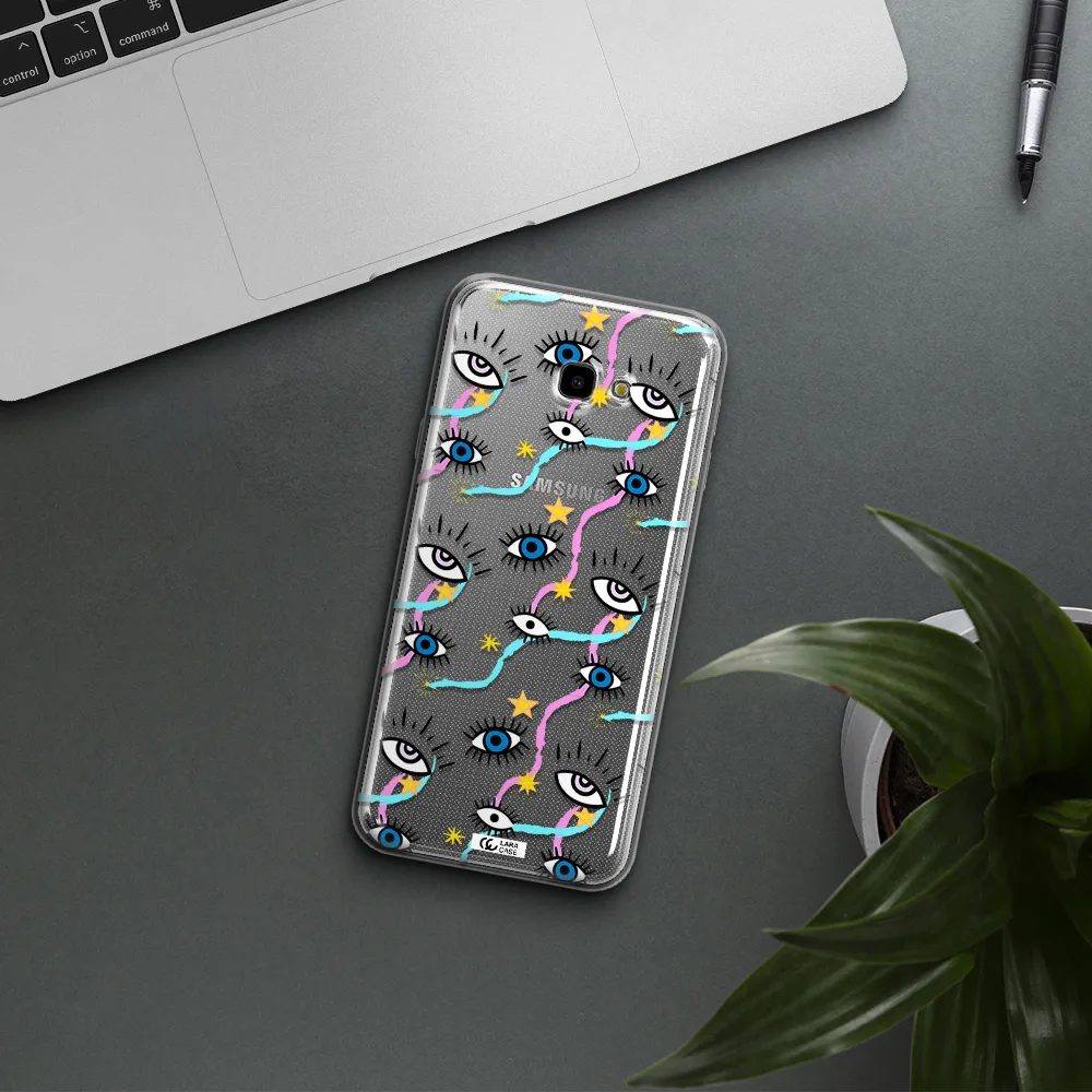 Eye And Ribbon Samsung J4 Plus Clear TPU Case