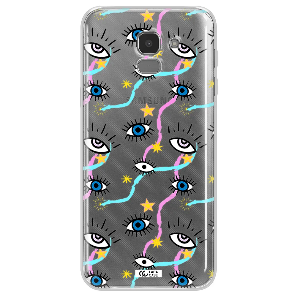 Eye And Ribbon Samsung J6 Clear TPU Case