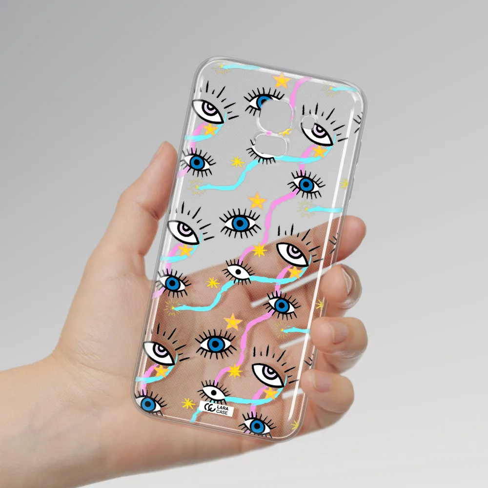 Eye And Ribbon Samsung J6 Clear TPU Case
