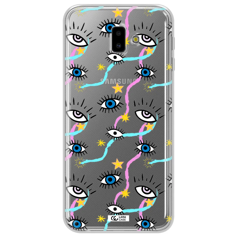 Eye And Ribbon Samsung J6 Plus Clear TPU Case