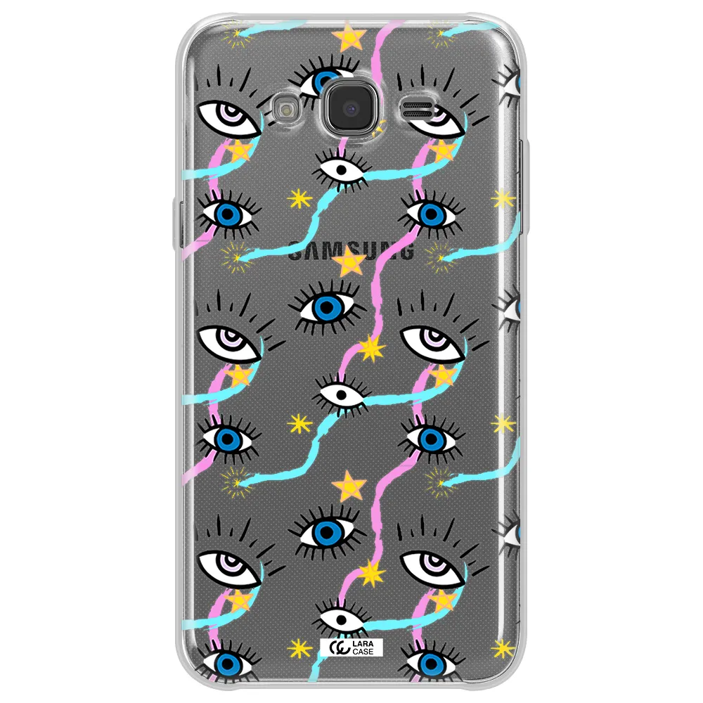 Eye And Ribbon Samsung J7 2015 Clear TPU Case