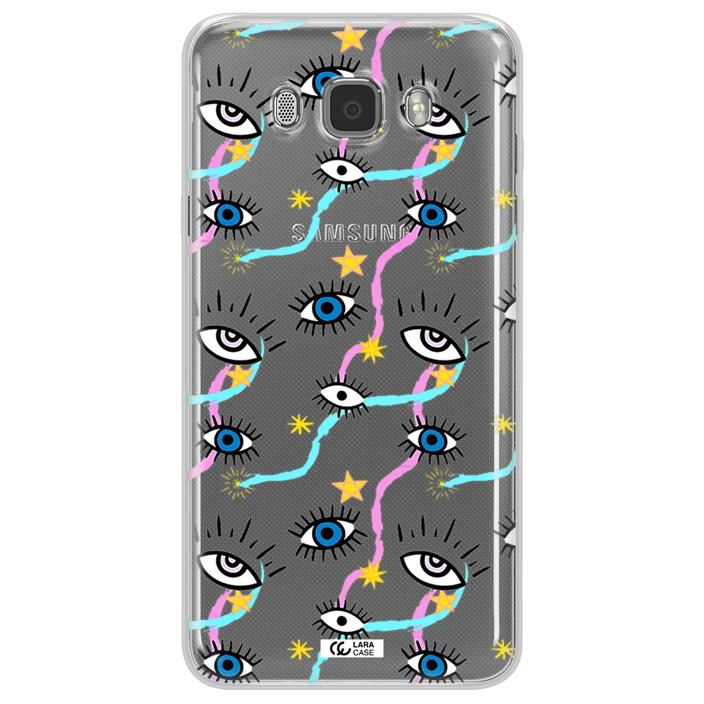 Eye And Ribbon Samsung J7 2016 Clear TPU Case