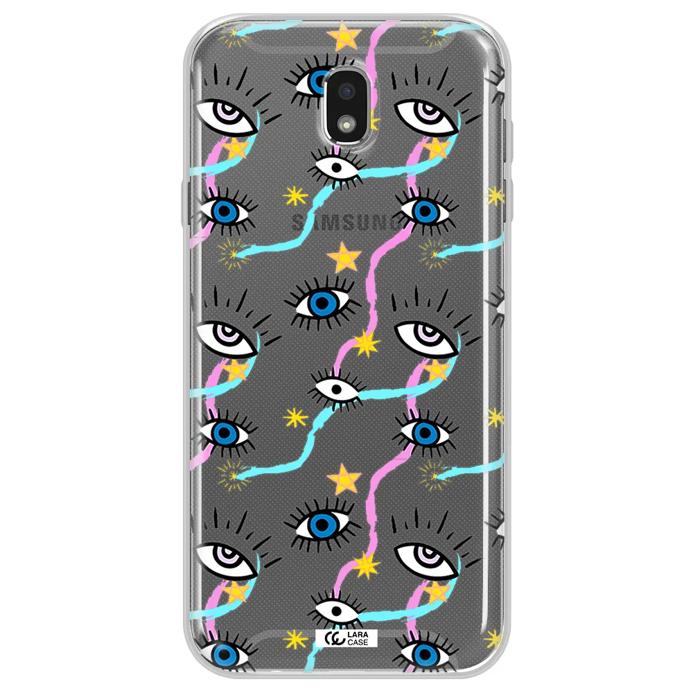 Eye And Ribbon Samsung J7 Pro Clear TPU Case