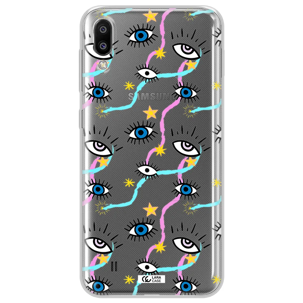 Eye And Ribbon Samsung M10 Clear TPU Case