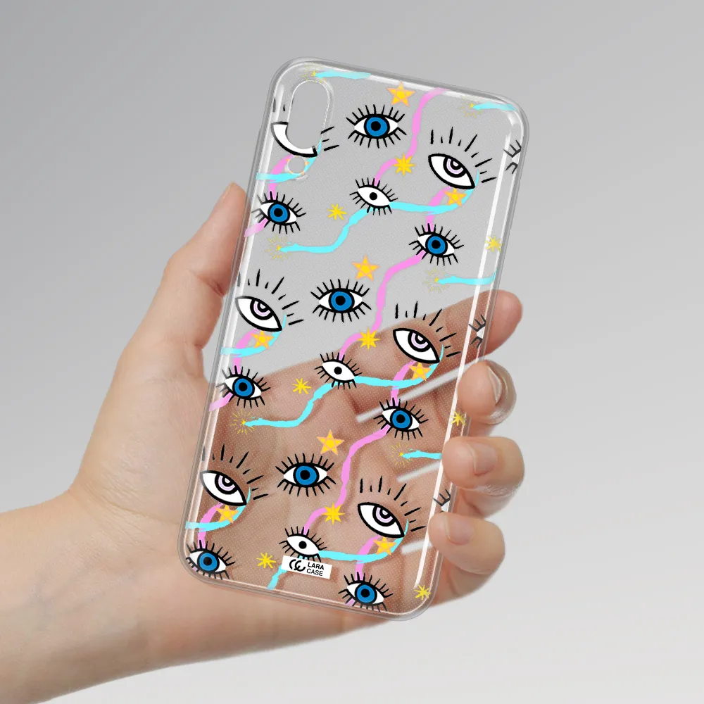 Eye And Ribbon Samsung M10 Clear TPU Case