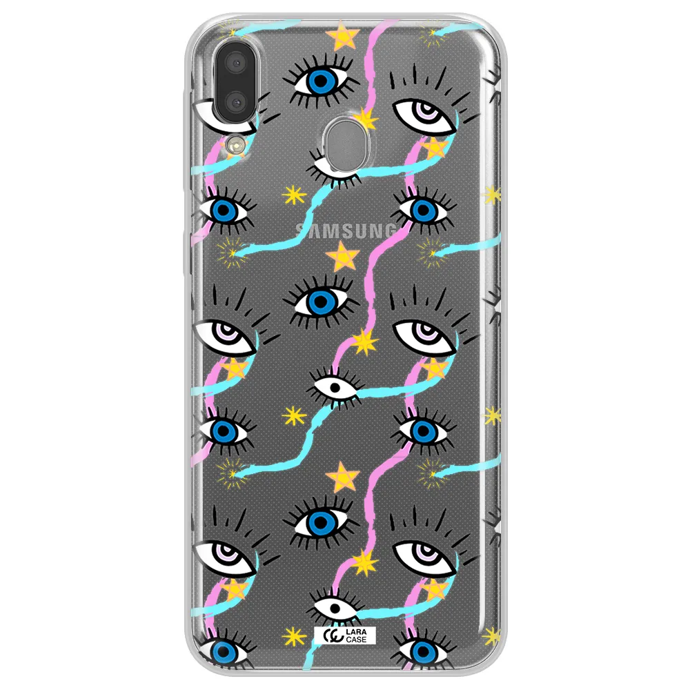 Eye And Ribbon Samsung M20 Clear TPU Case