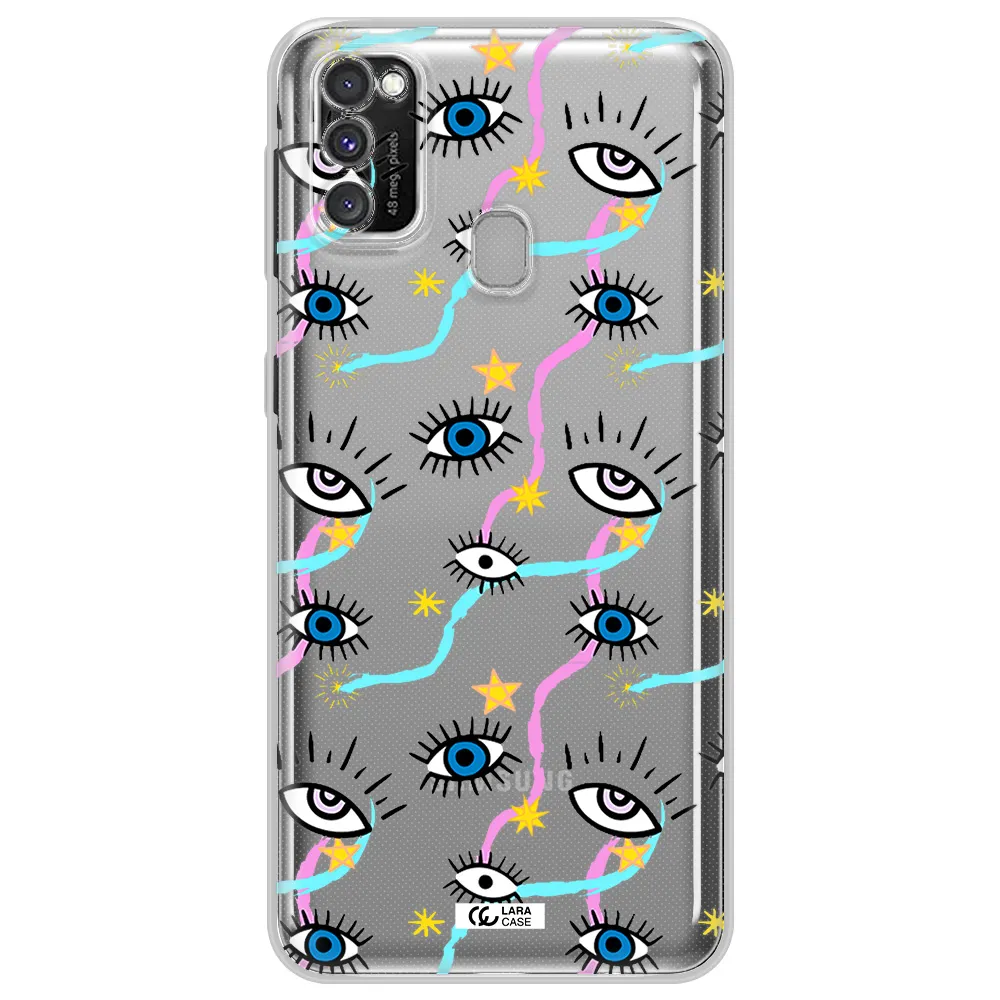 Eye And Ribbon Samsung M30S Clear TPU Case