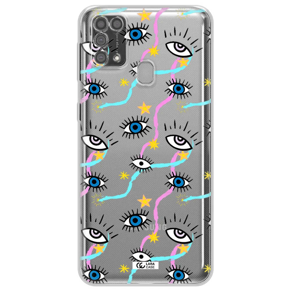 Eye And Ribbon Samsung M31 Clear TPU Case