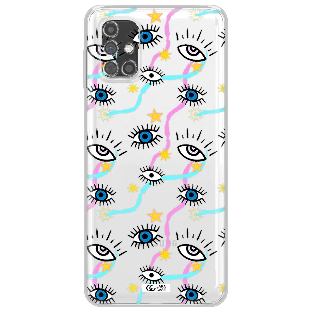 Eye And Ribbon Samsung M31S Clear TPU Case