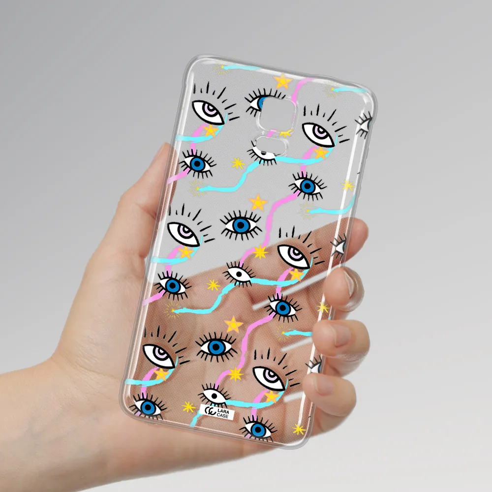 Eye And Ribbon Samsung Note 4 Clear TPU Case