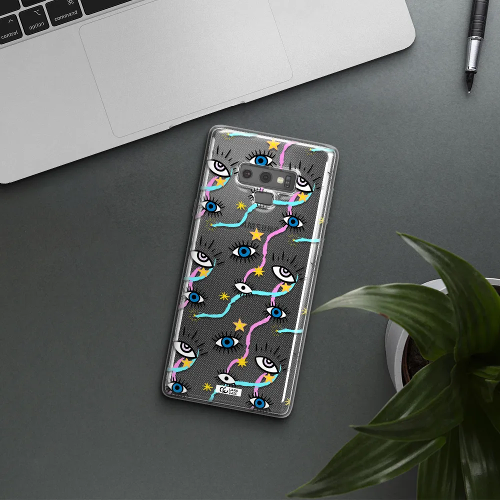 Eye And Ribbon Samsung Note 9 Clear TPU Case