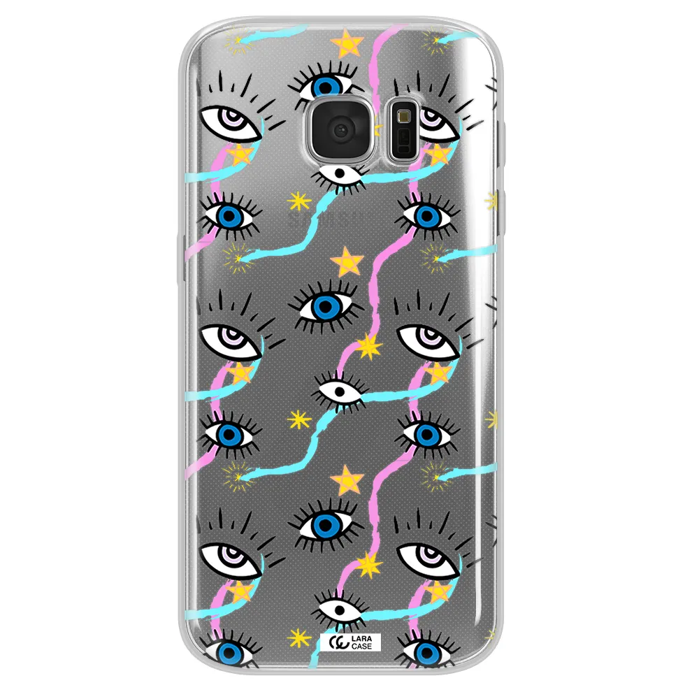 Eye And Ribbon Samsung S 7 Clear TPU Case