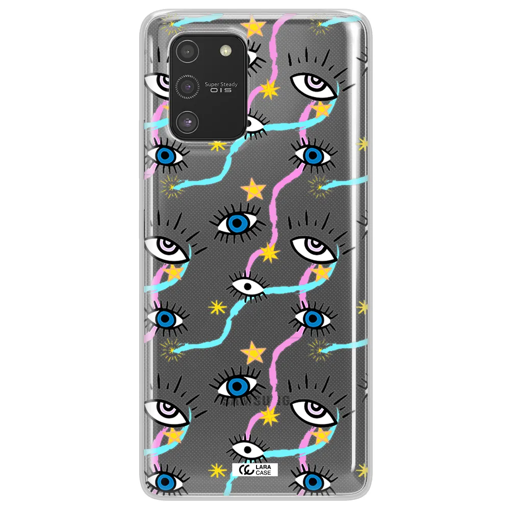 Eye And Ribbon Samsung S10 Lite Clear TPU Case