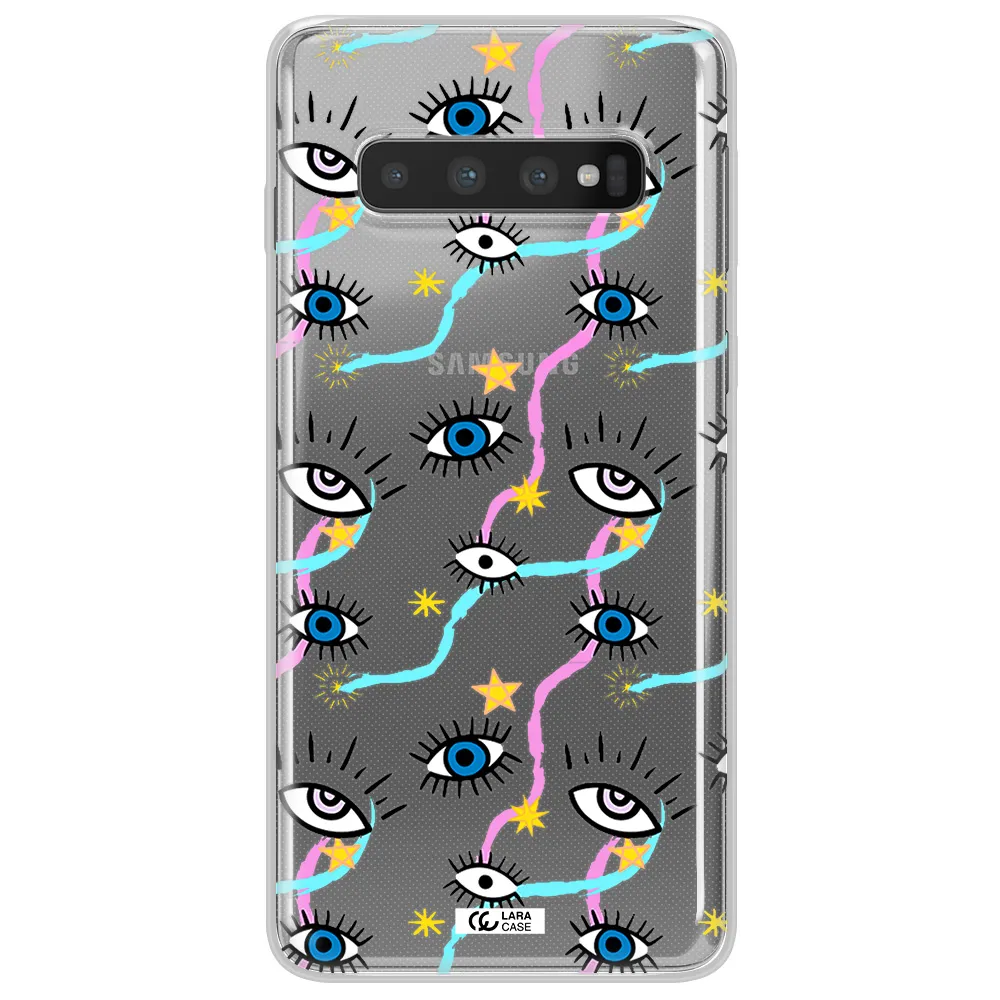 Eye And Ribbon Samsung S10 Plus Clear TPU Case