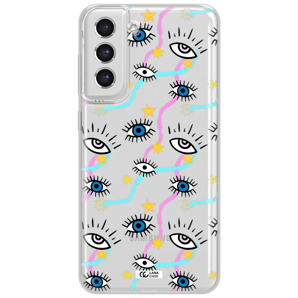 Eye And Ribbon Samsung S21 Fe Clear Tpu Case