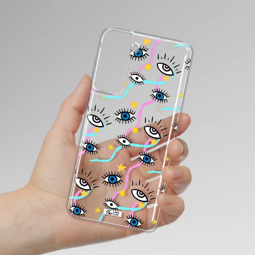 Eye And Ribbon Samsung S21 Fe Clear Tpu Case