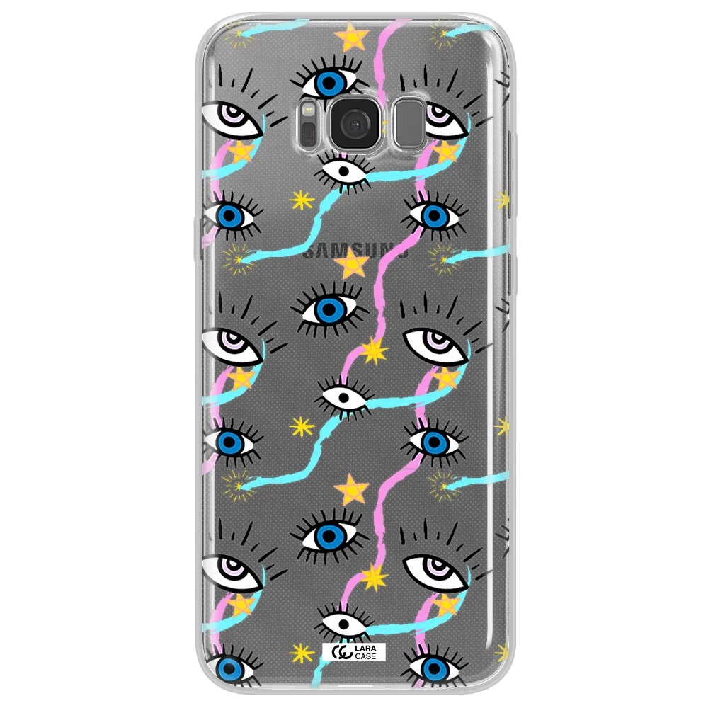 Eye And Ribbon Samsung S8 Clear TPU Case