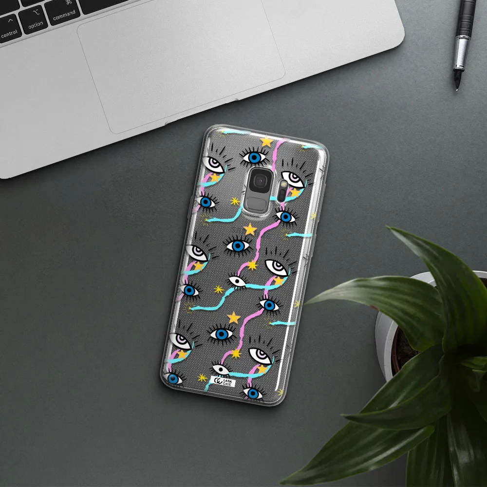 Eye And Ribbon Samsung S9 Clear TPU Case