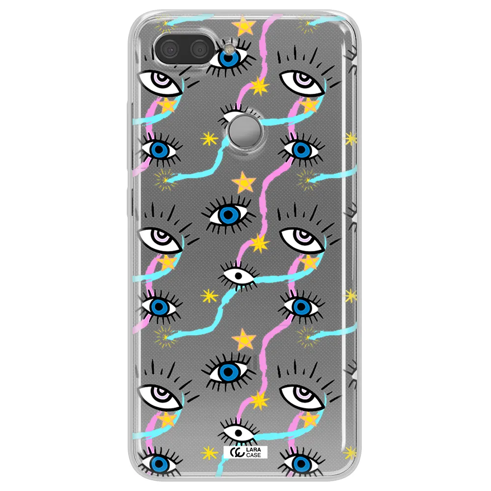 Eye And Ribbon Xiaomi Mi 8 Lite Clear TPU Case