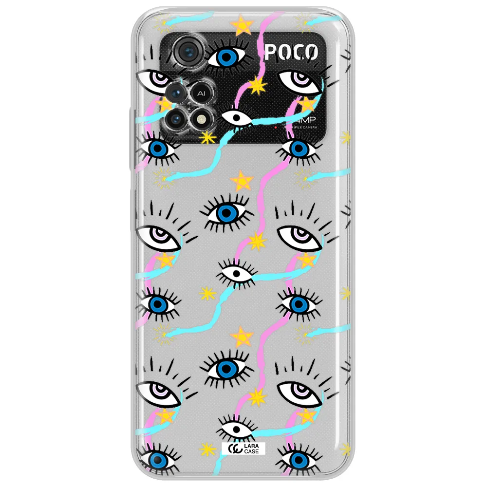 Eye And Ribbon Xiaomi Poco M4 Pro 4G Clear Tpu Case