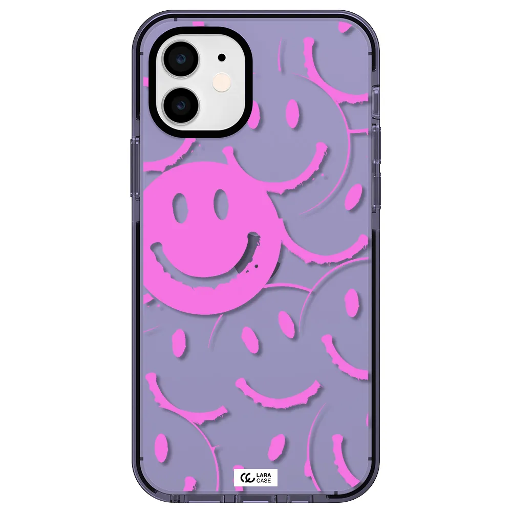 Smile Purple Apple iPhone 11 impact Lilac Case