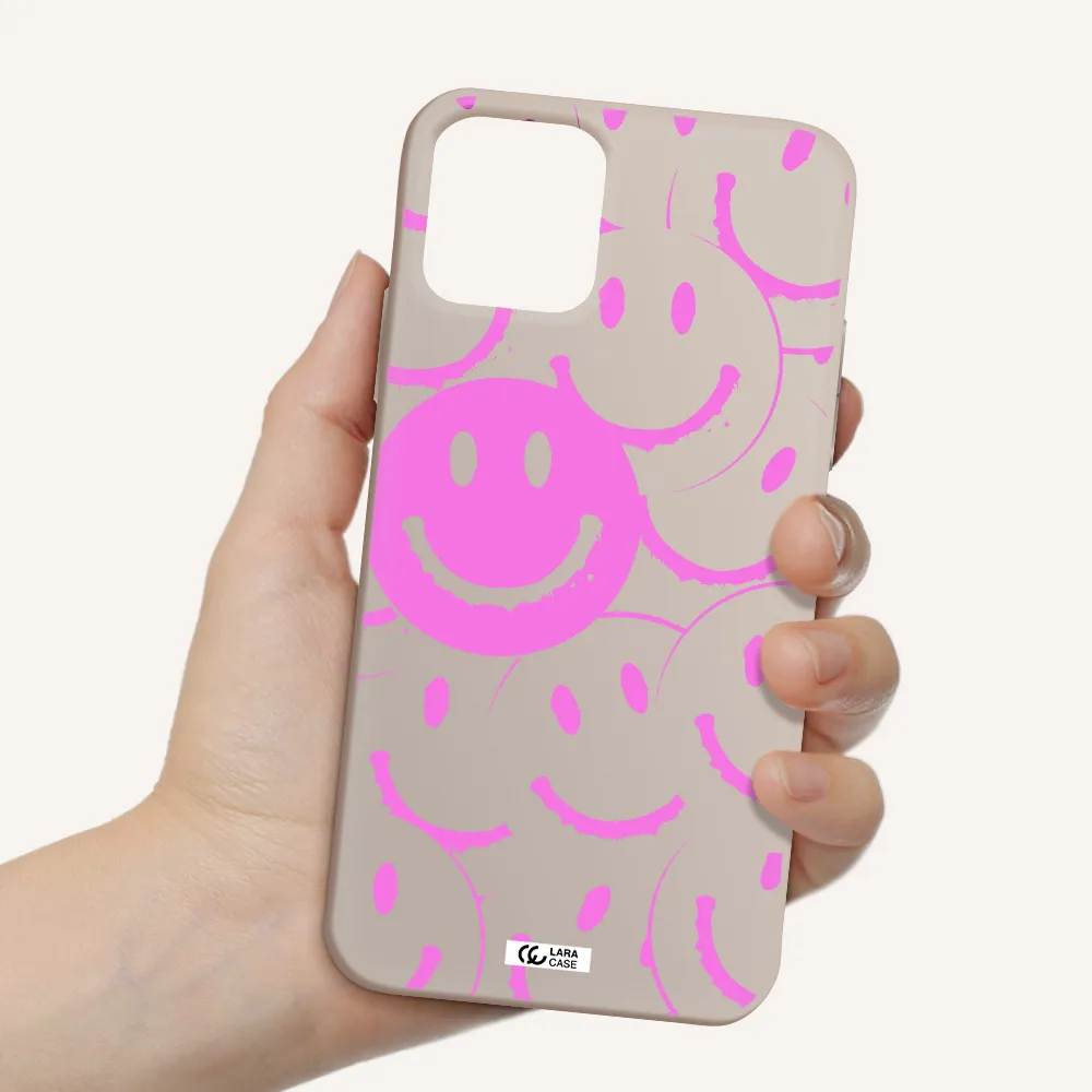 Smile Purple Apple iPhone 11 pro Silicone Stone Case