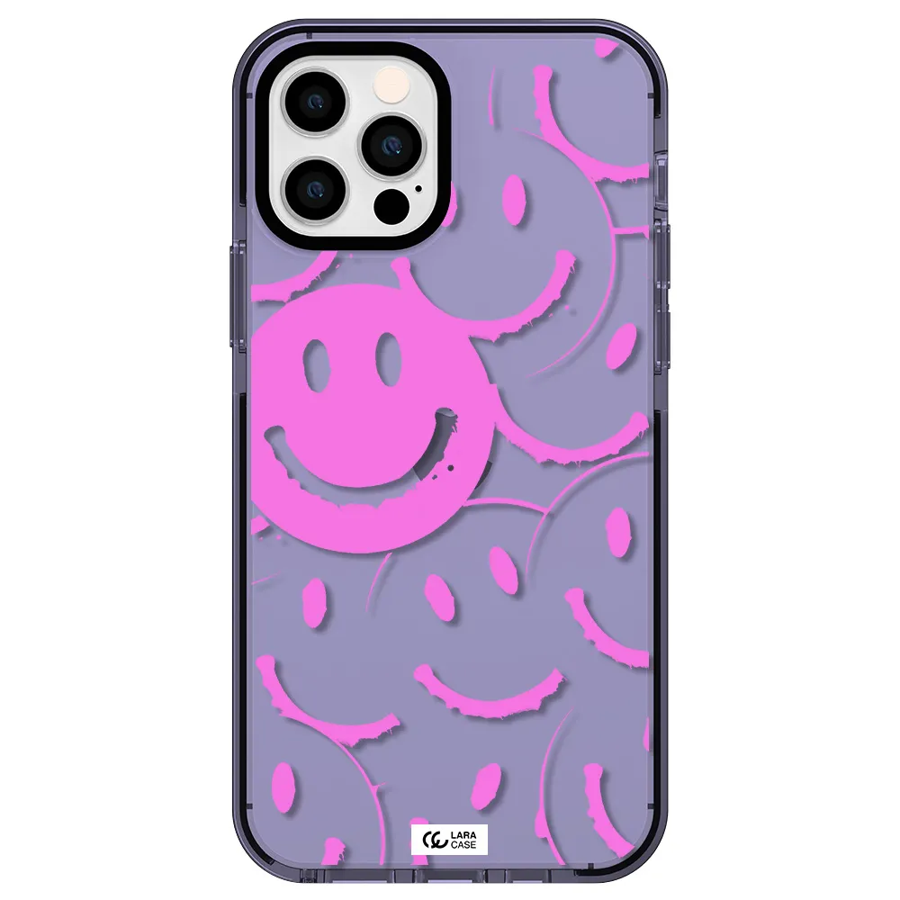 Smile Purple Apple iPhone 12 pro impact Lilac Case